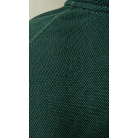 Ascend Mens Medium Green Canvas Textured 1/4 Zip Heavyweight Long Sleeve Shirt - Picture 4 of 13